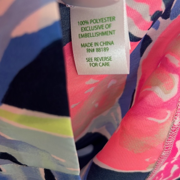 Lilly Pulitzer Arielle Romper Tropicolada S NEW NWT Silky Soft Shorts - Picture 5 of 5